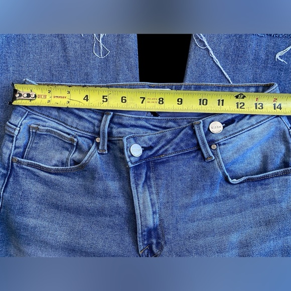 Risen Jeans Blue Womens Cropped Straight Jeans Size 29 - Picture 4 of 14